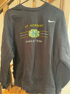 Nike Black St. Norbert SNC Dance Team Sweatshirt with White Swoosh